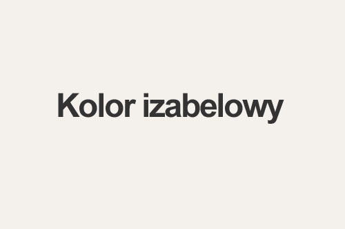 Kolor izabelowy